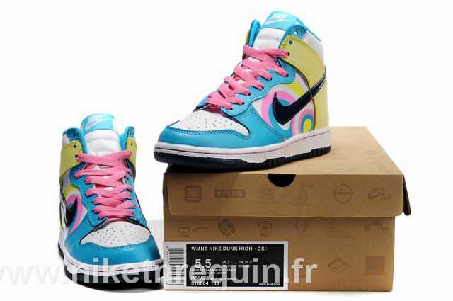 jaune bleu Nike Dunk SB femmes (1)
